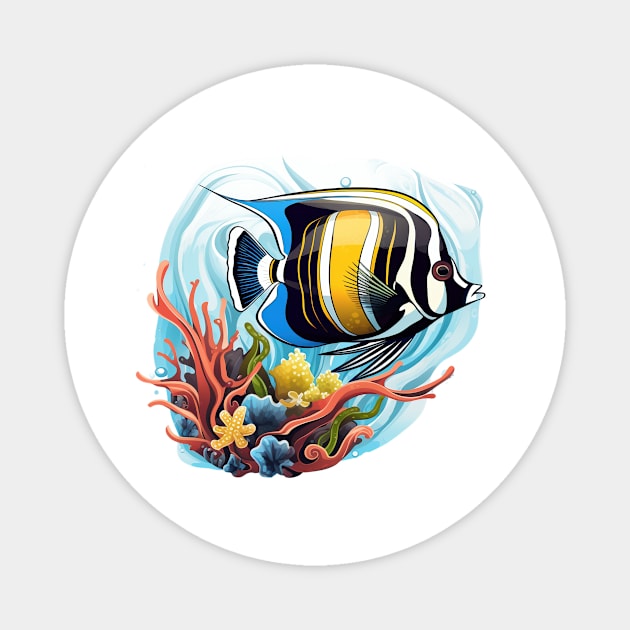 Moorish Idol Magnet by zooleisurelife